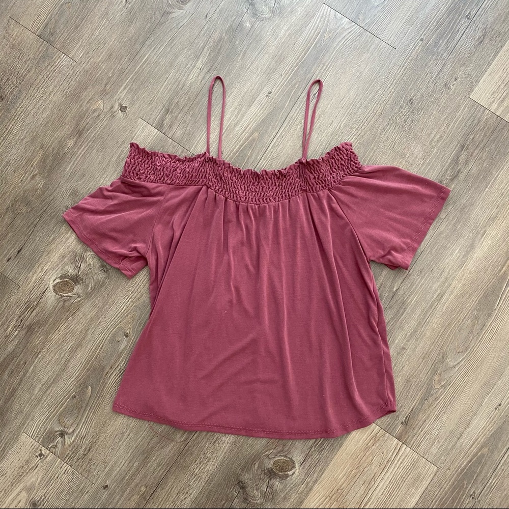 Off The Shoulder Frilly Blouse